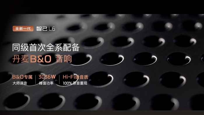 9、全新一代智己L6全系标配B&O音响